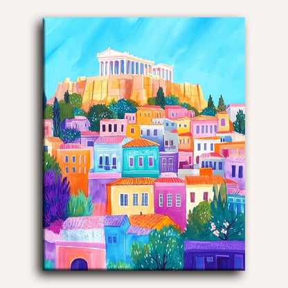 Colorful Athens | Paint by Numbers