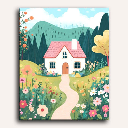 Colorful house | Paint by Numbers