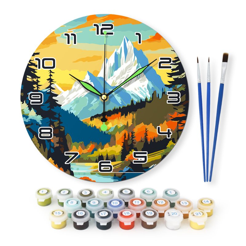 Painting by Numbers Clock – Gorgeous Landscape