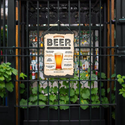 Metal Paint by Number Poster – Beer around the world