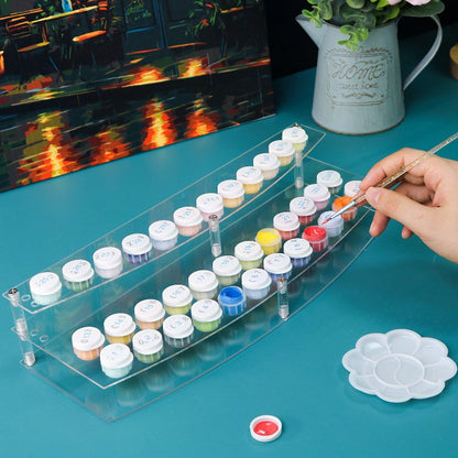 Paint & Brush Holder for Paint by Numbers