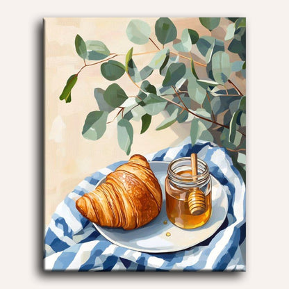 Honey Croissant | Paint by Numbers