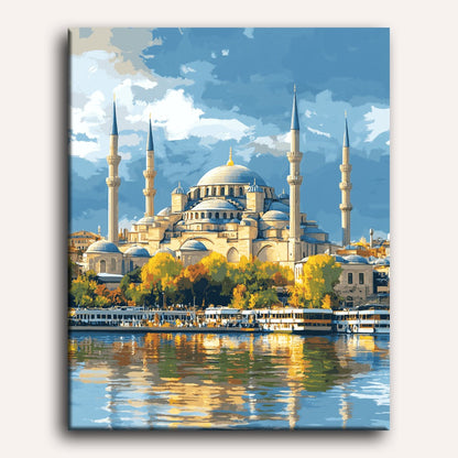 Istanbul on Water | Paint by Numbers