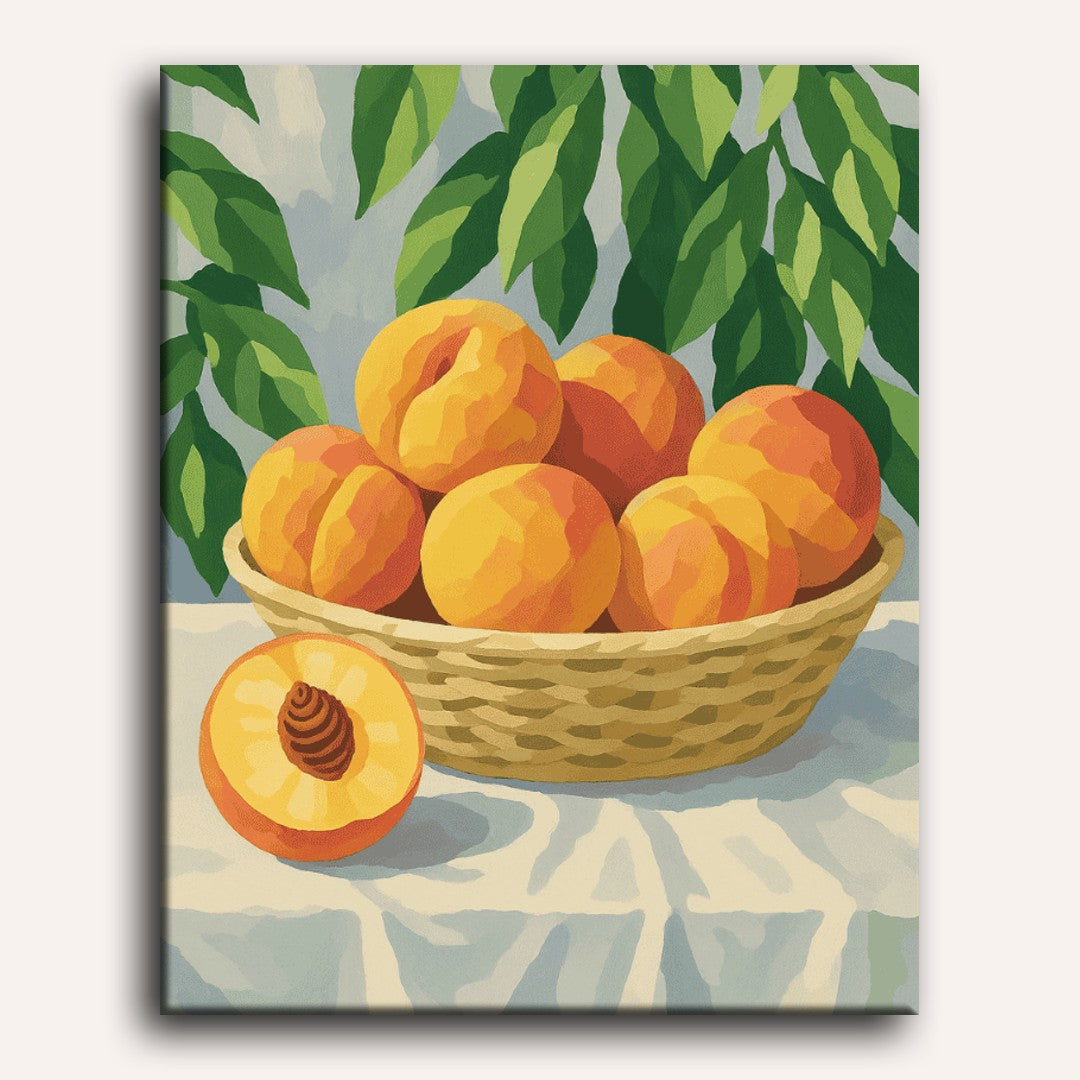 Peach basket | Paint by Numbers