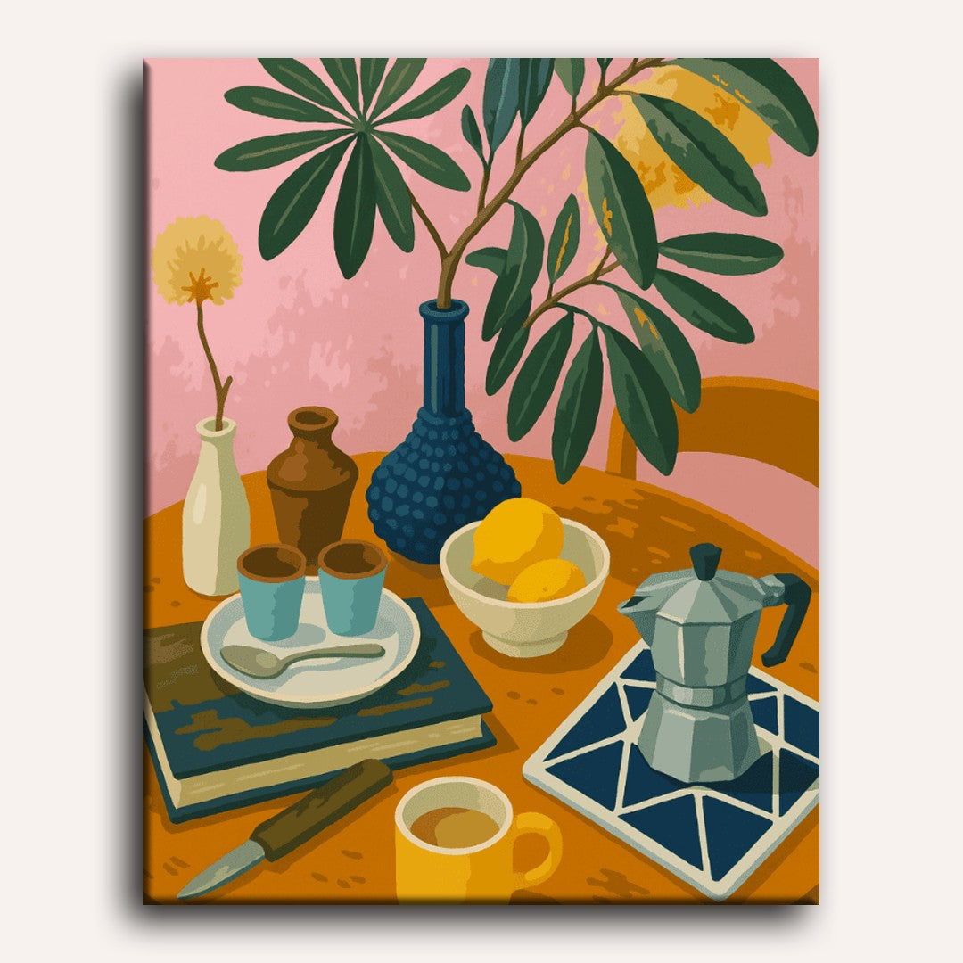 Lemons & Espresso | Paint by Number