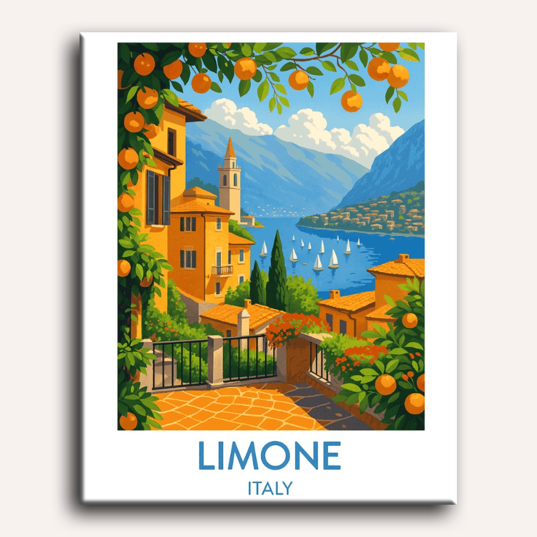 Limone Italy | Paint by Number