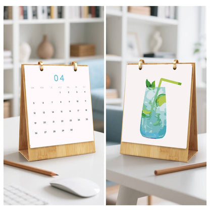 2026 Paint by Numbers desk Calendar | Cocktail Edition