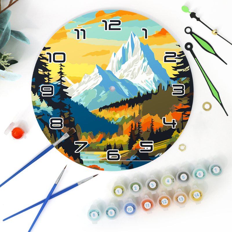 Painting by Numbers Clock – Gorgeous Landscape
