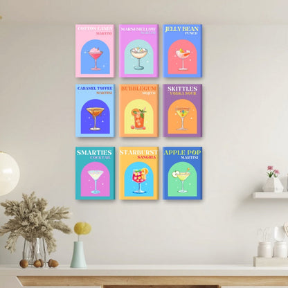 9 Mini Paintings – Candy Cocktail Set