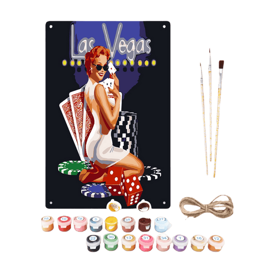 Metal Paint by Number Poster – Las Vegas
