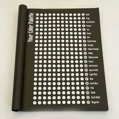 Color by Number Book with 48 markers