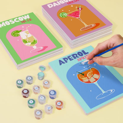 12 Mini Paintings | Colorful Cocktail Bundle
