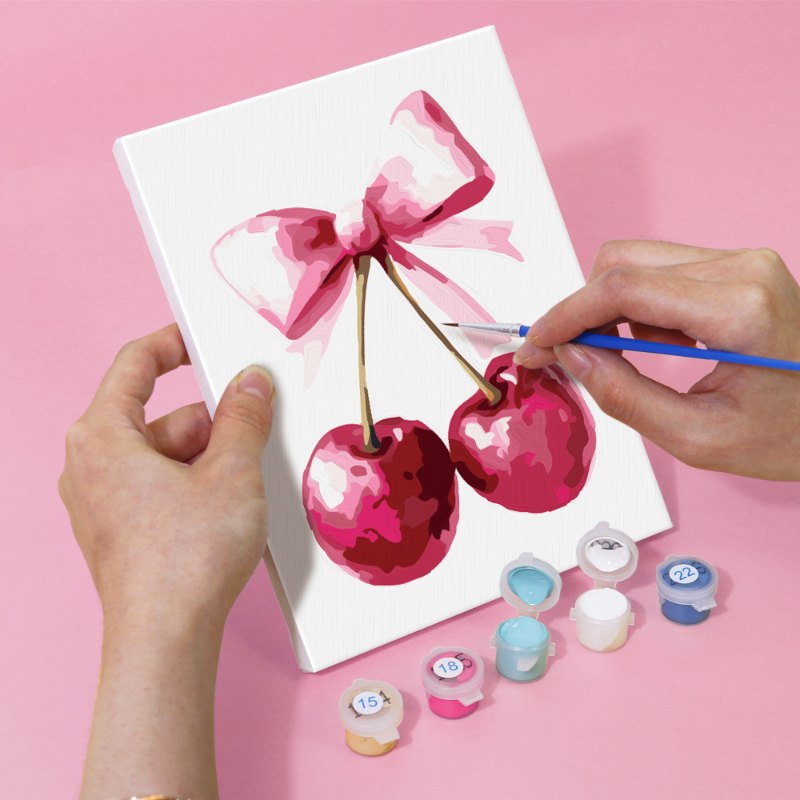 6 Mini Paintings - Pink glamour set