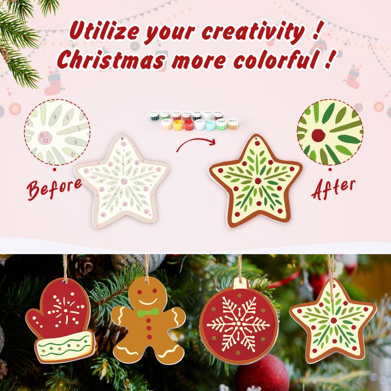 8 Christmas hangers - Winter set