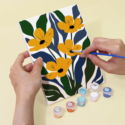 6 Mini Paintings - Gorgeous Flower Set