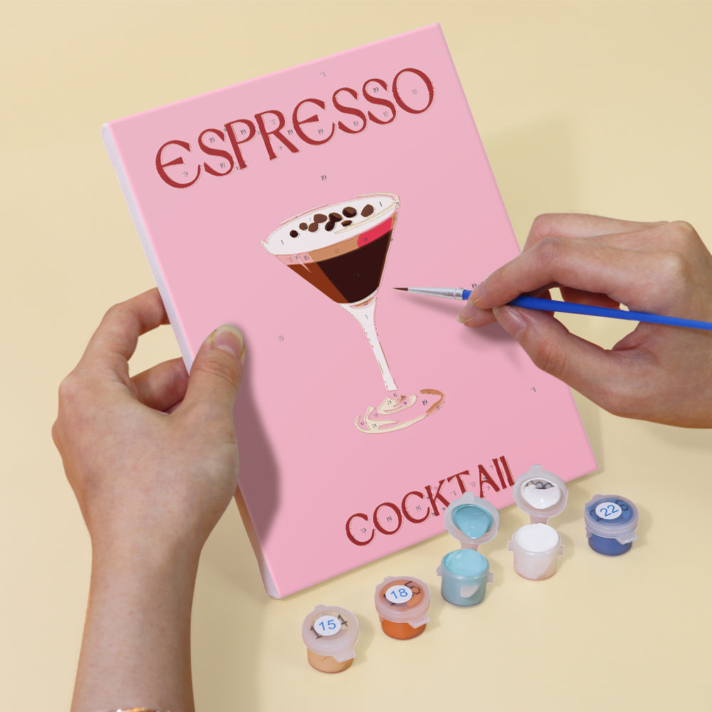 6 Mini Paintings - Pink Cocktail Set
