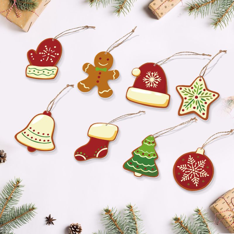 8 Christmas hangers - Winter set