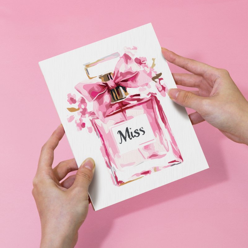 6 Mini Paintings - Pink glamour set