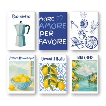 6 Mini Paintings - Summer In Italy Set