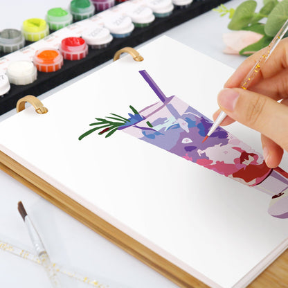 2026 Paint by Numbers desk Calendar | Cocktail Edition