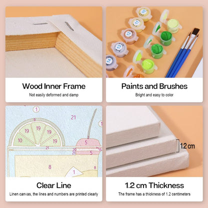 6 Mini Paintings - Paint & Pour Cocktail Set