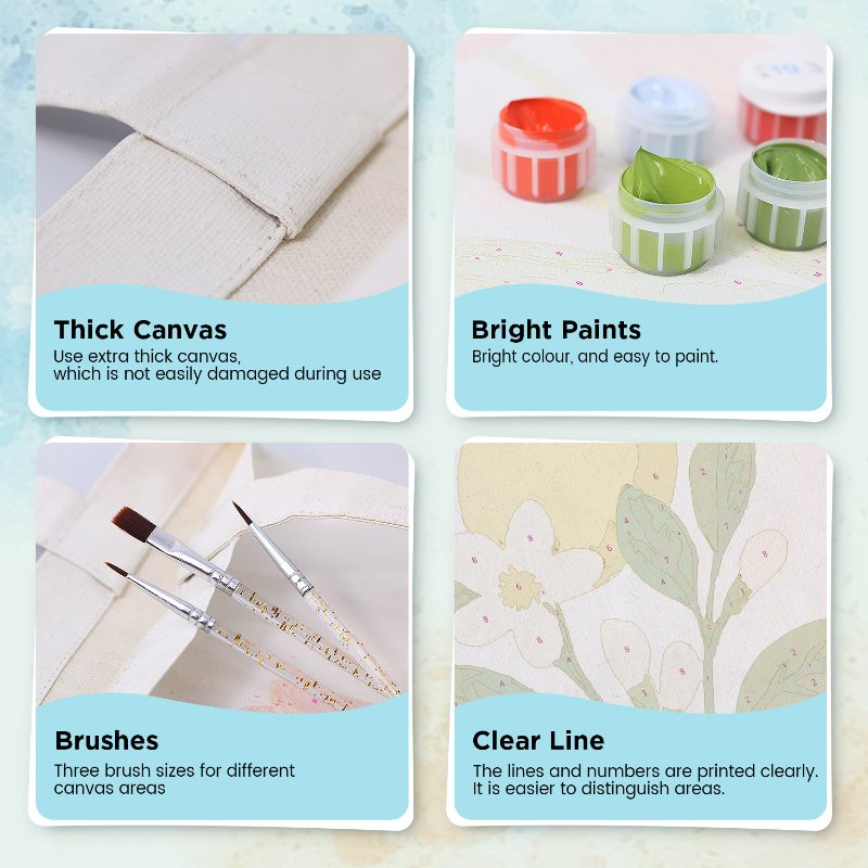 Paint by Numbers Totebag – Lemon Plant