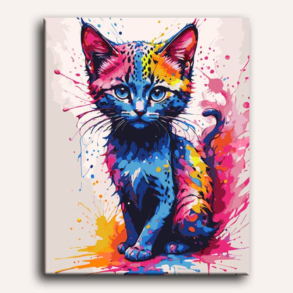 Cat - Color Splash | Paint by Numbers