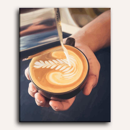 Coffee with Milk (Latte) | Paint by Numbers