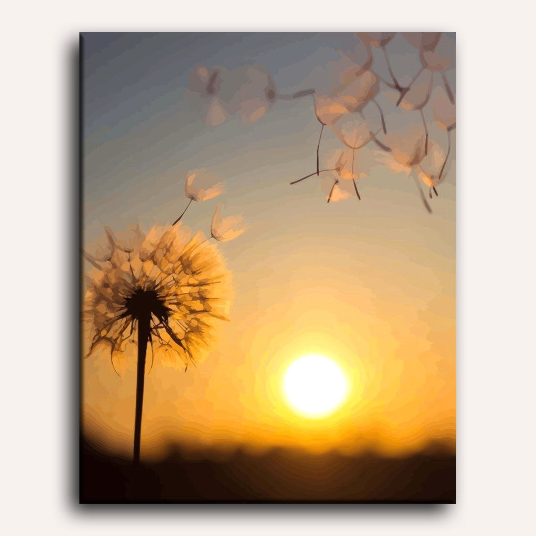 Dandelion at Sunset | Paint by Numbers