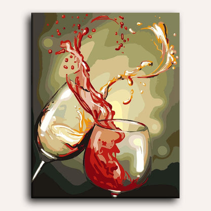 Wine Glasses | Paint by Numbers