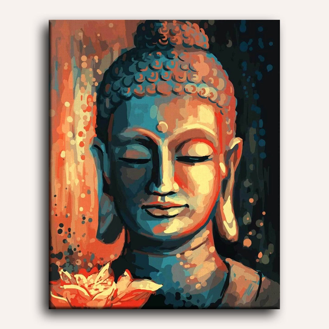 Buddha with a Flower | Painting by Numbers