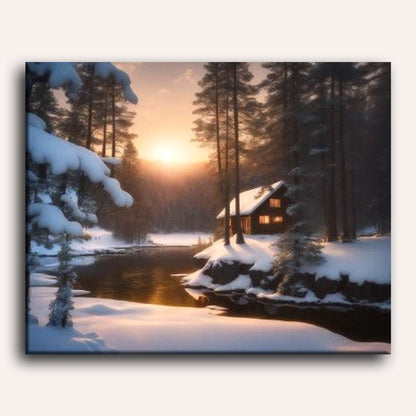 Winter Sunrise | Paint by Numbers