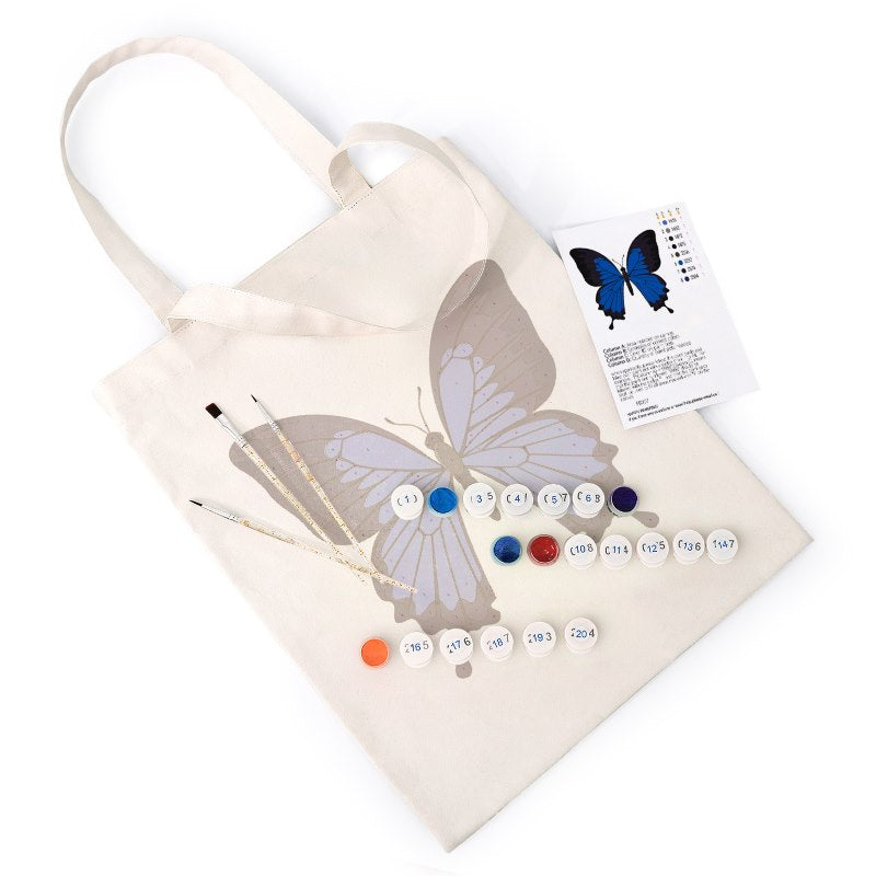 Paint by Numbers Totebag – Butterflies | 4 variants