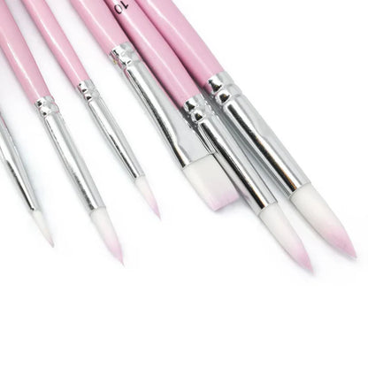 Premium Pink Brush Set | 6 Pieces