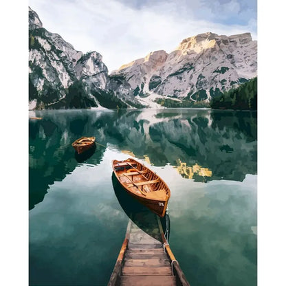 Scenery Paint by Numbers – 40x50cm Canvas Art (Customizable by Paint)