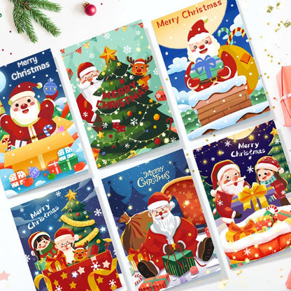 Paint by Number Christmas Cards | 6 Pieces