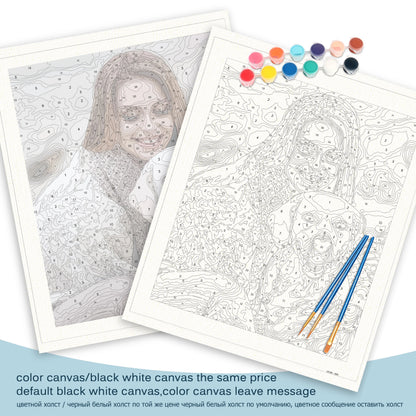 Personalized Paint by Numbers – Custom Family & Portrait Canvas