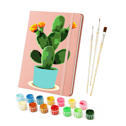 Paint by Number Notebook - Cactus | 2 Colors