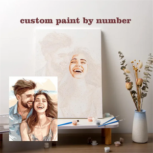Custom Photo Paint by Numbers – 24 Color Valentine’s Gift