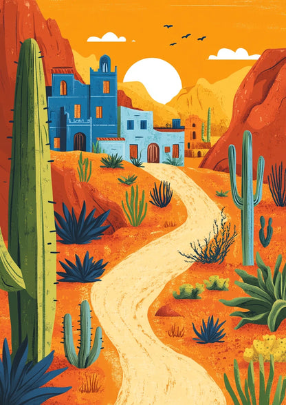 Relax & Paint: Sunset Canvas Kit for Adults