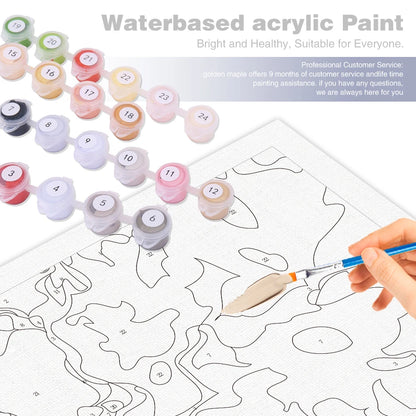 Custom Paint by Numbers – 24/36/48 Color Options