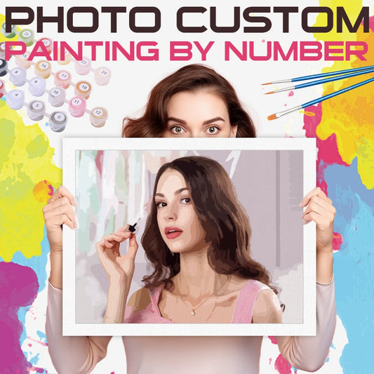 Custom Photo Paint by Numbers – 24-Color DIY Kit
