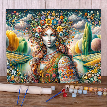 Beautiful Girl – Paint by Numbers Acrylic Kit