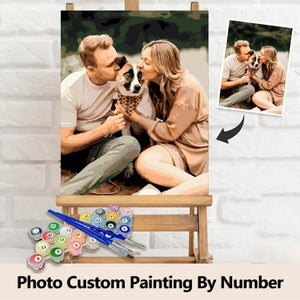 Custom Photo Paint by Numbers – Personalized Canvas Art