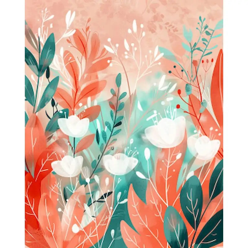 Pink Scenery Landscape Paint-by-Numbers Kit