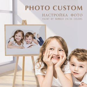 DIY Paint by Numbers – Custom 24-Color Canvas Art Kit