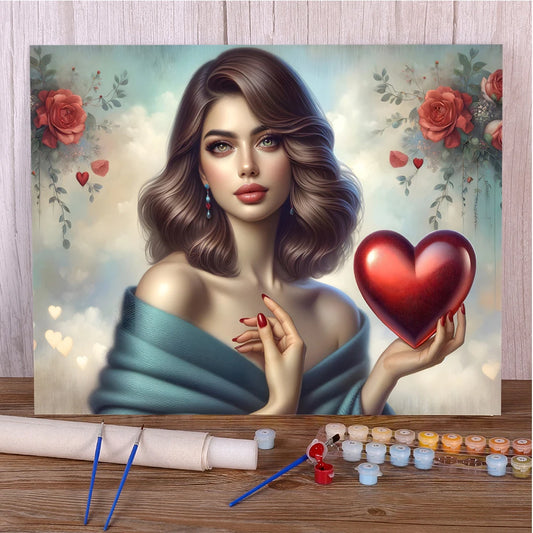 Beautiful Girl – Paint by Numbers Acrylic Kit