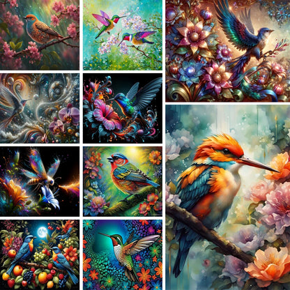 Hummingbird – DIY Craft Kit for Adults -  Paint by Numbers