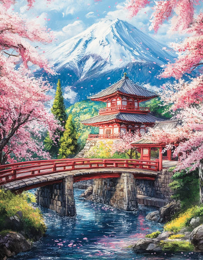 Sunset Landscape, Peaceful Paradise – DIY Framed Paint by Numbers Kit (Customizable by Paint)
