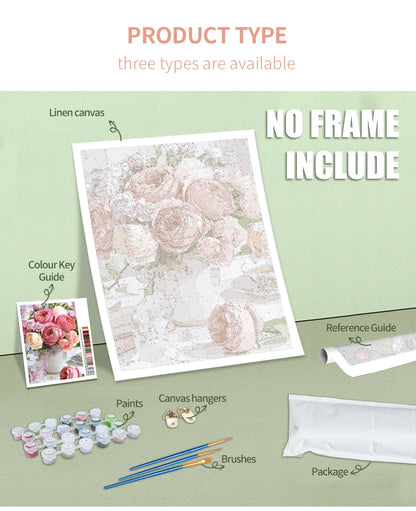 Custom Photo Paint by Numbers – DIY Acrylic Canvas Kit